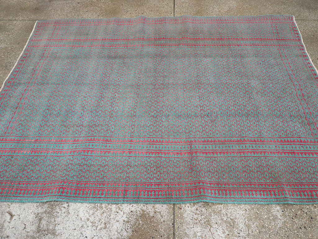 Vintage Persian Flatweave Kilim Accent Rug, No.29504 - Gss