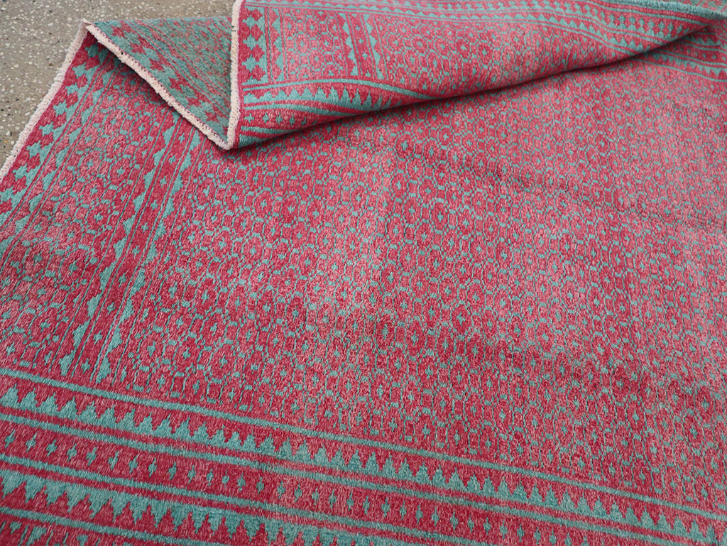 Vintage Persian Flatweave Kilim Accent Rug, No.29504 - Gss