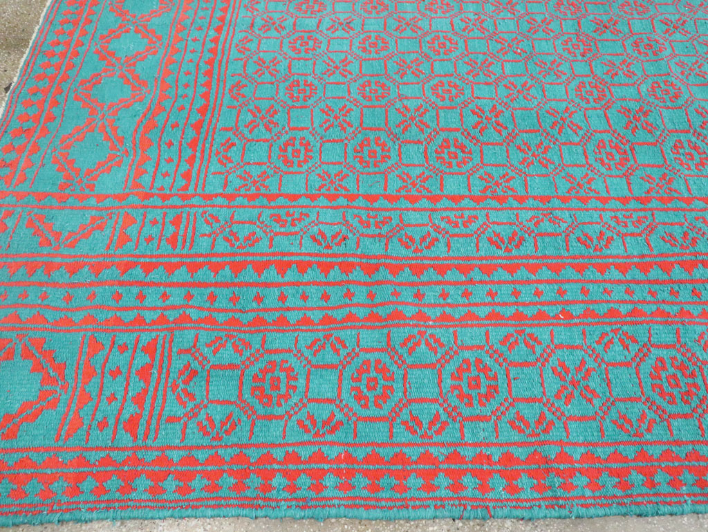 Vintage Persian Flatweave Kilim Room Size Carpet, No.29507 - Gss