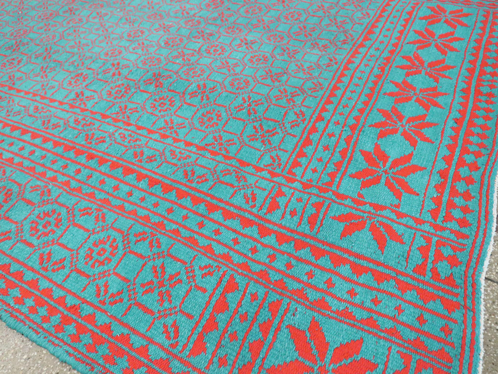 Vintage Persian Flatweave Kilim Room Size Carpet, No.29507 - Gss