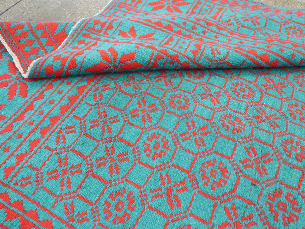 Vintage Persian Flatweave Kilim Room Size Carpet, No.29507 - Gss