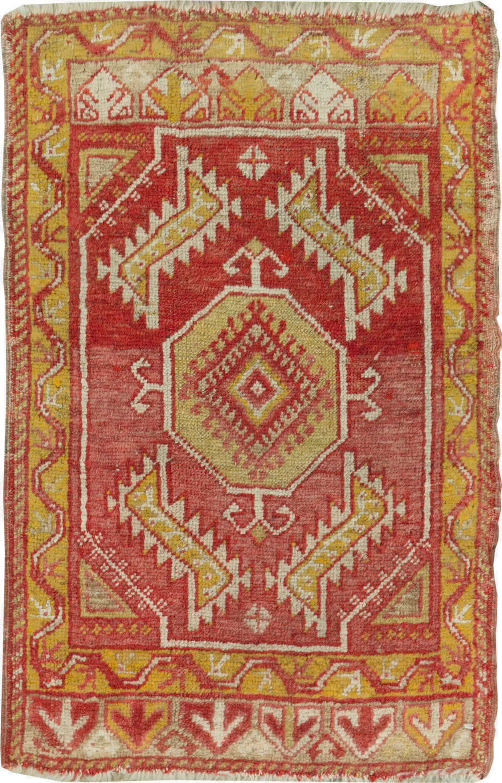 Vintage Turkish Anatolian Throw Rug, No.29512 - Gss