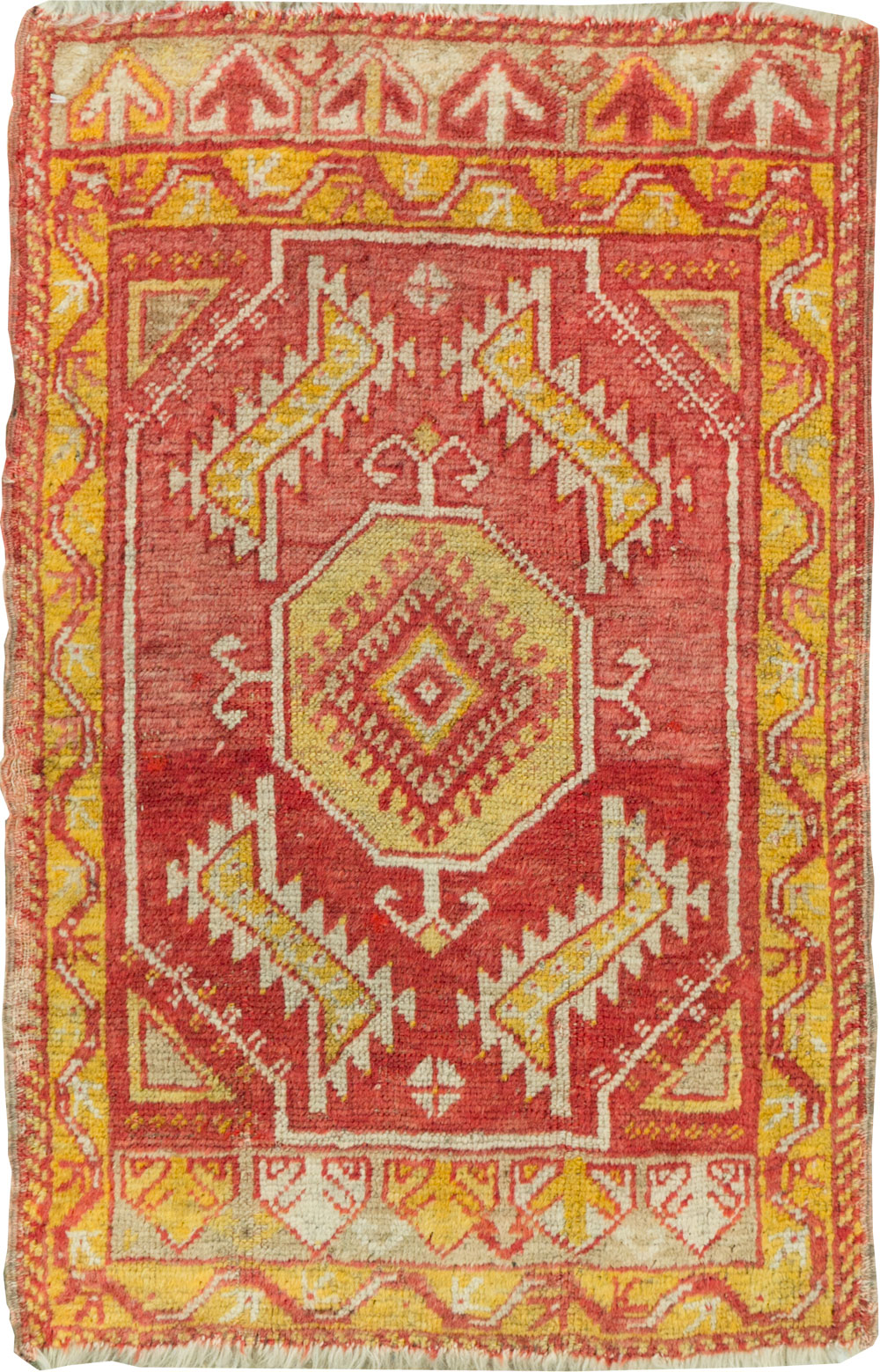 Vintage Turkish Anatolian Throw Rug, No.29512 - Gss