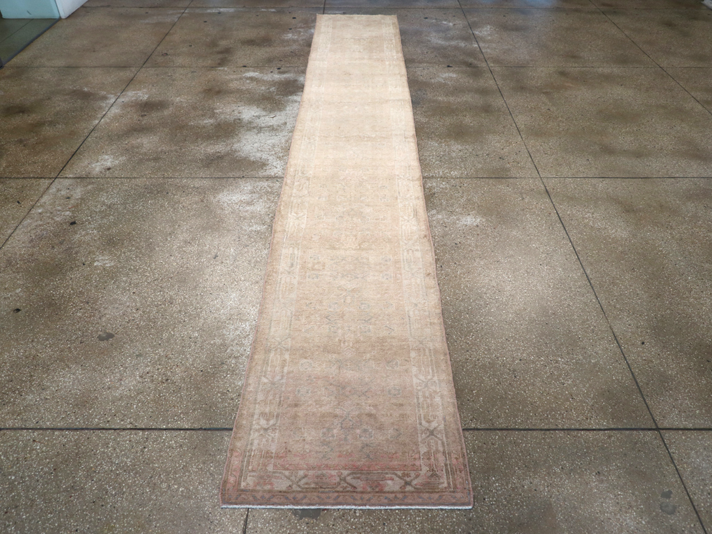 Vintage Persian Malayer Long Runner, No.29514 - Gss