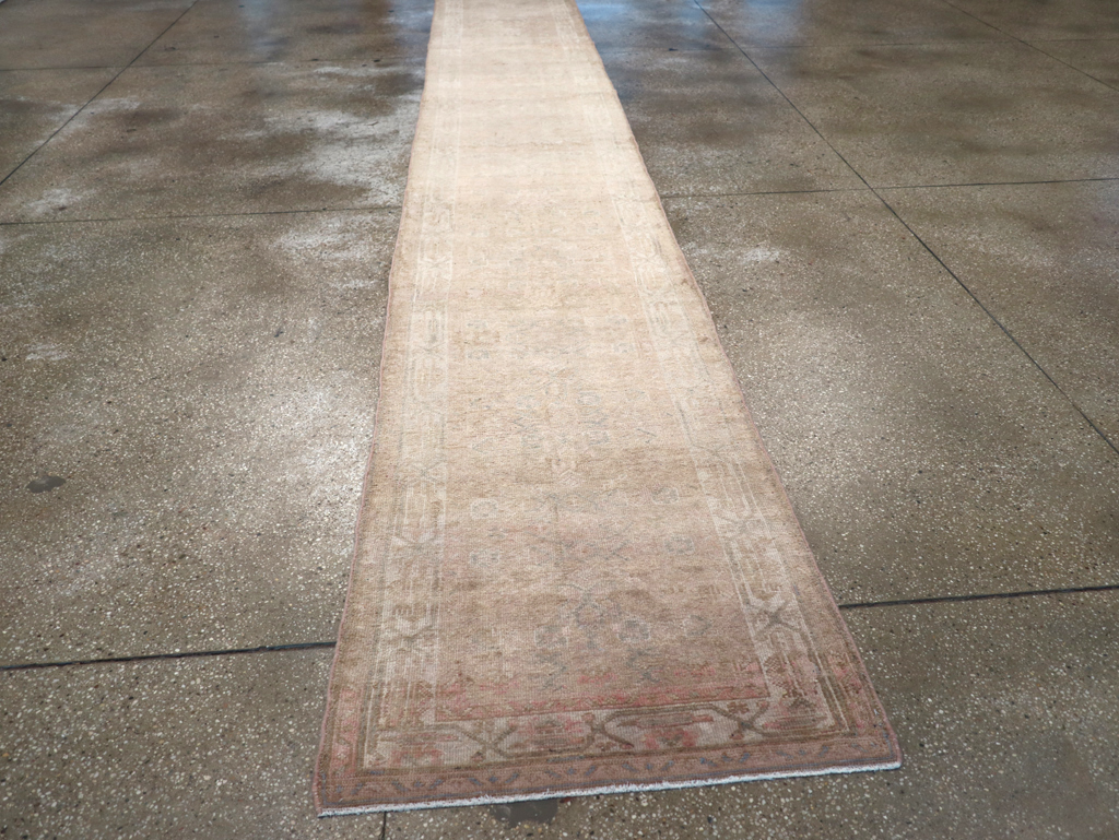 Vintage Persian Malayer Long Runner, No.29514 - Gss