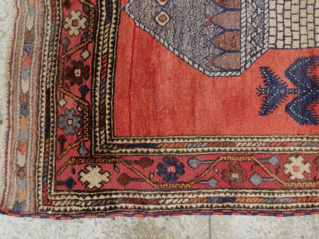 Vintage Central Asian Baluch Throw Rug, No.29517 - Gss
