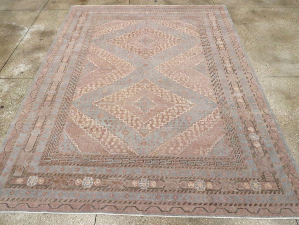 Antique East Turkestan Khotan Room Size Carpet, No.29518 - Gss