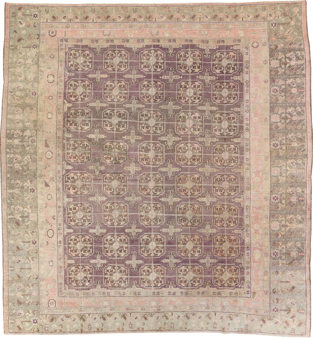 Antique Khotan Square Carpet, No.29521 - Gss
