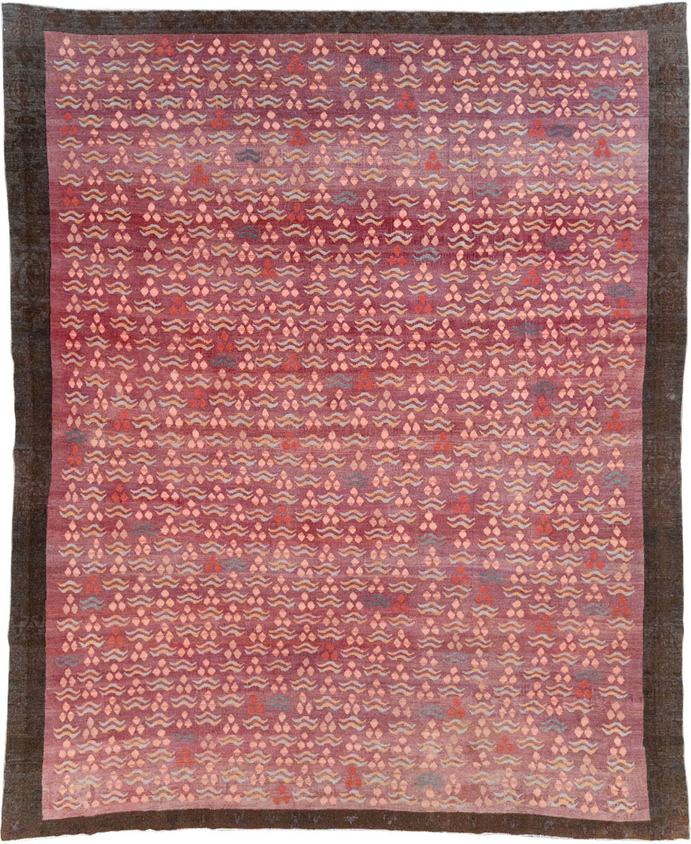 Vintage Turkish Cintamani Design Room Size Carpet, No.29529 - Gss