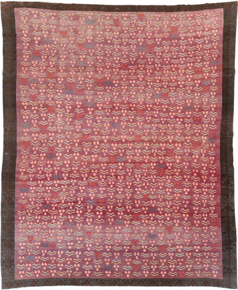 Vintage Turkish Cintamani Design Room Size Carpet, No.29529 - Gss