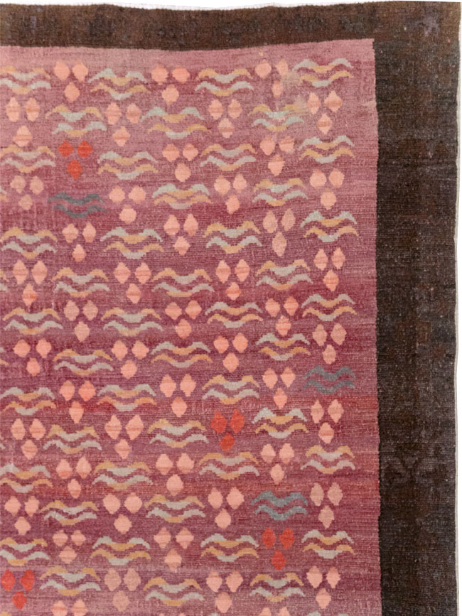 Vintage Turkish Cintamani Design Room Size Carpet, No.29529 - Gss