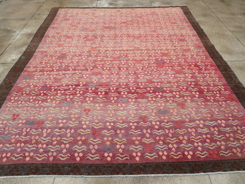 Vintage Turkish Cintamani Design Room Size Carpet, No.29529 - Gss