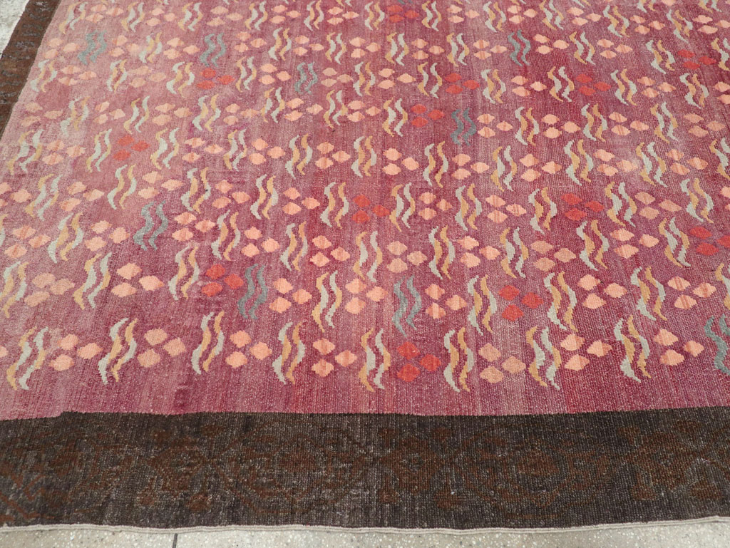 Vintage Turkish Cintamani Design Room Size Carpet, No.29529 - Gss