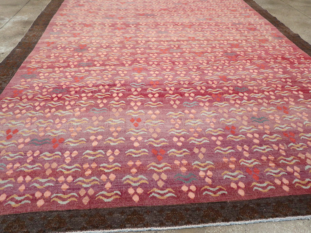Vintage Turkish Cintamani Design Room Size Carpet, No.29529 - Gss