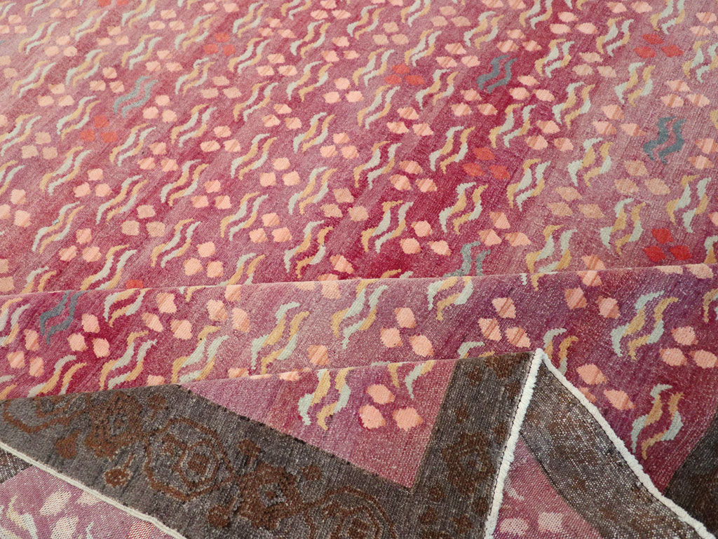 Vintage Turkish Cintamani Design Room Size Carpet, No.29529 - Gss