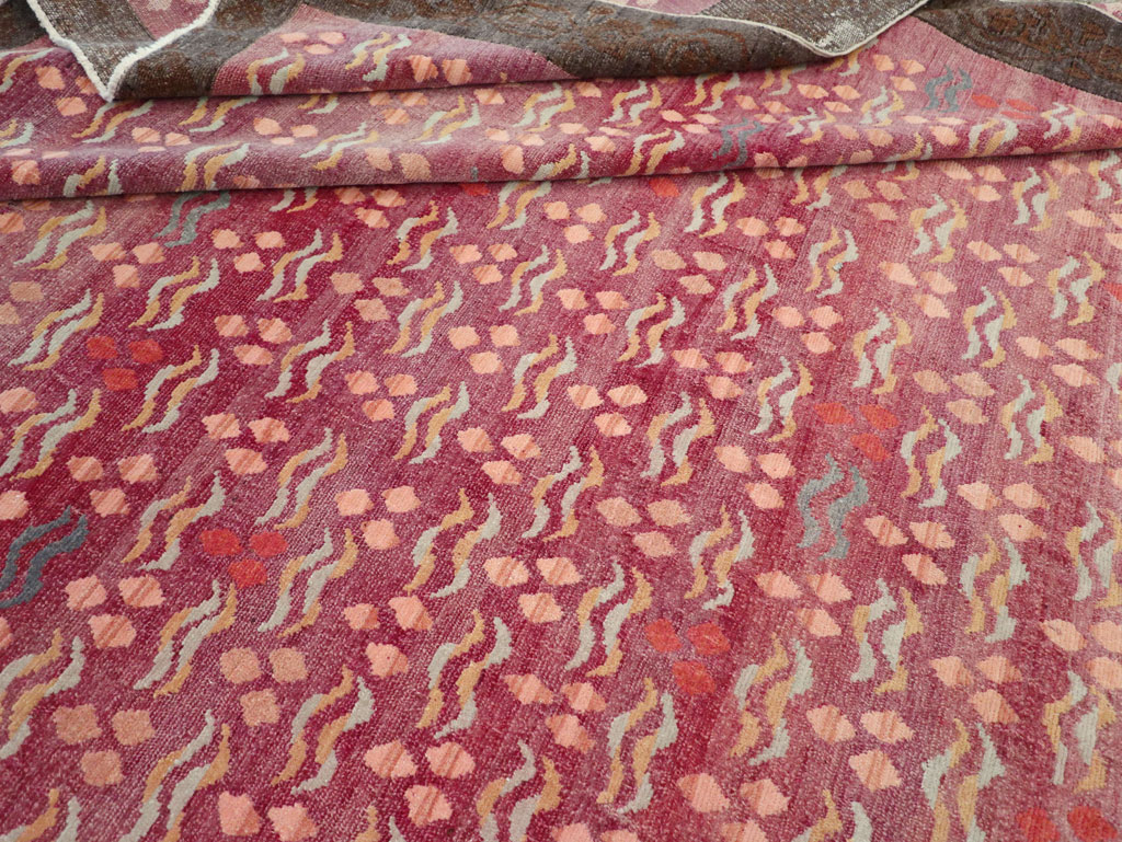 Vintage Turkish Cintamani Design Room Size Carpet, No.29529 - Gss