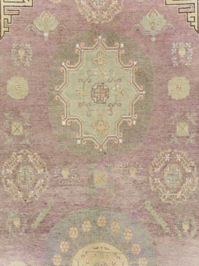 Antique East Turkestan Khotan Gallery Carpet, No.29531 - Gss