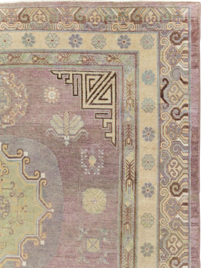 Antique East Turkestan Khotan Gallery Carpet, No.29531 - Gss