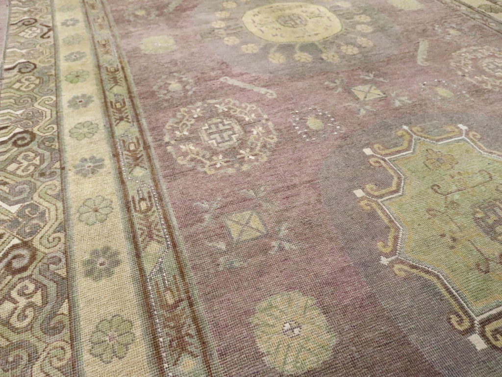 Antique East Turkestan Khotan Gallery Carpet, No.29531 - Gss