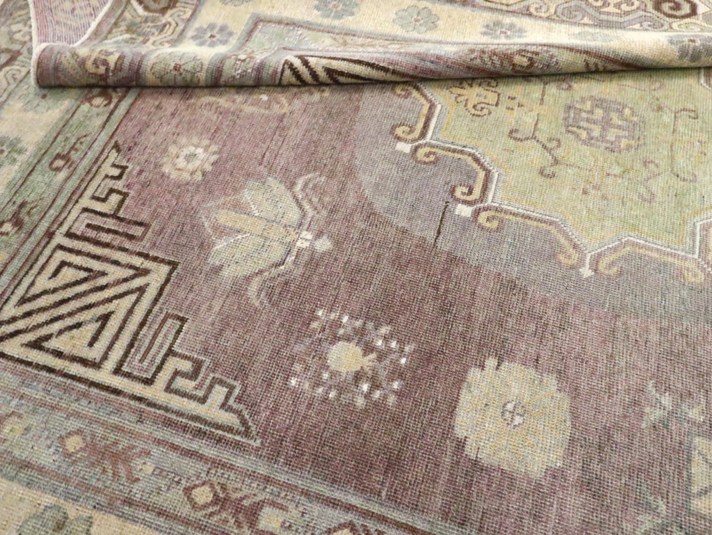 Antique East Turkestan Khotan Gallery Carpet, No.29531 - Gss