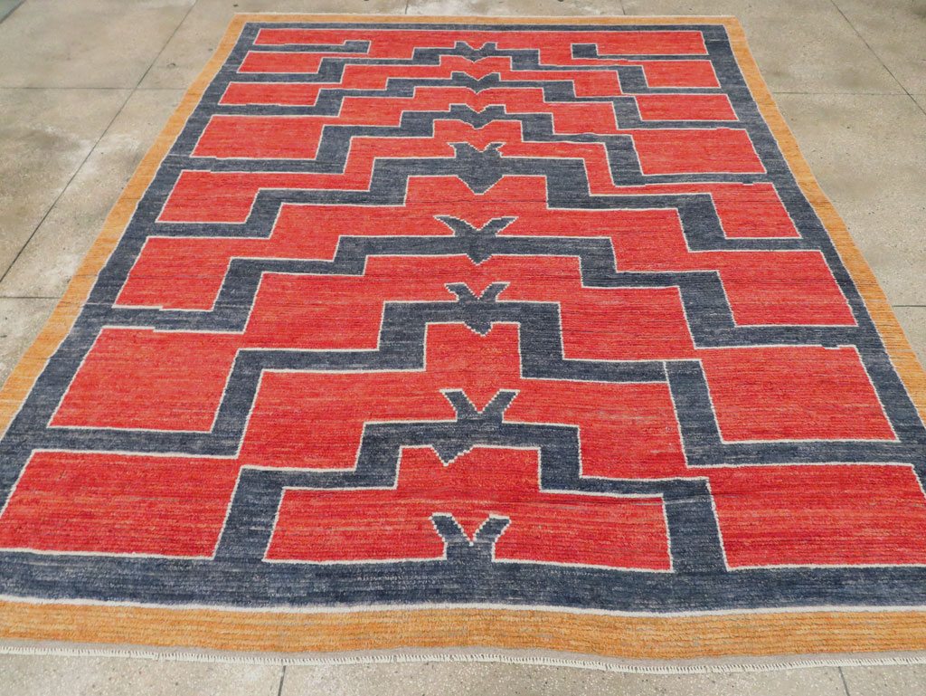 Contemporary Turkish Tulu Room Size Carpet, No.29539 - Gss