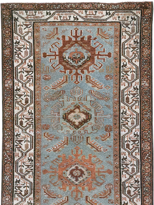 Antique Persian Malayer Long Runner, No.29563 - Gss