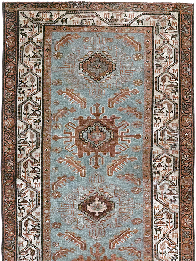 Antique Persian Malayer Long Runner, No.29563 - Gss