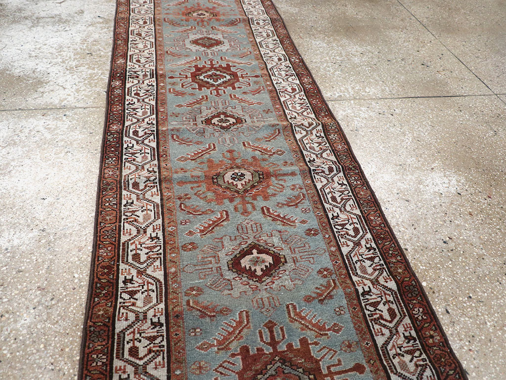 Antique Persian Malayer Long Runner, No.29563 - Gss