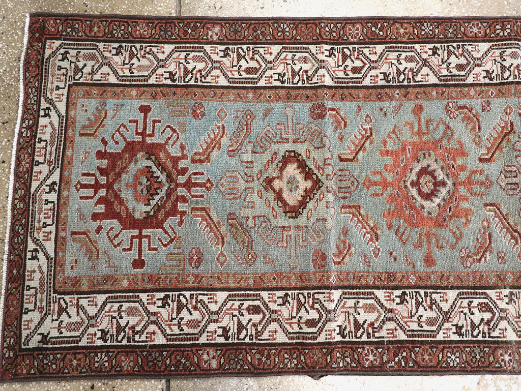 Antique Persian Malayer Long Runner, No.29563 - Gss