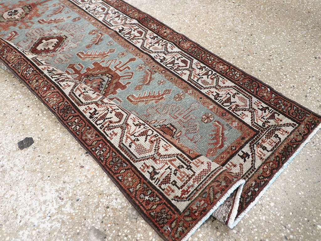 Antique Persian Malayer Long Runner, No.29563 - Gss