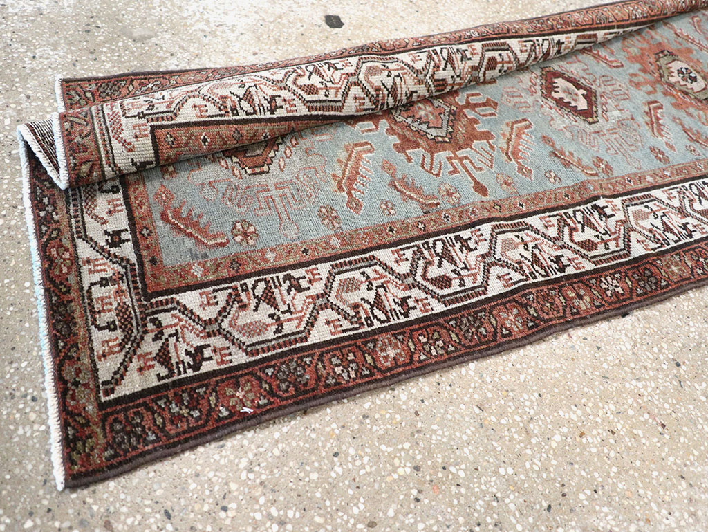 Antique Persian Malayer Long Runner, No.29563 - Gss