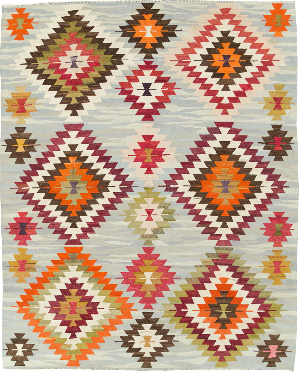 Contemporary Turkish Flat-Weave Kilim, No.29571 - Gss
