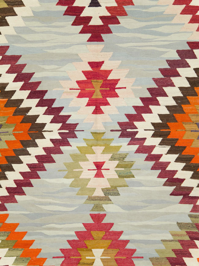 Contemporary Turkish Flat-Weave Kilim, No.29571 - Gss