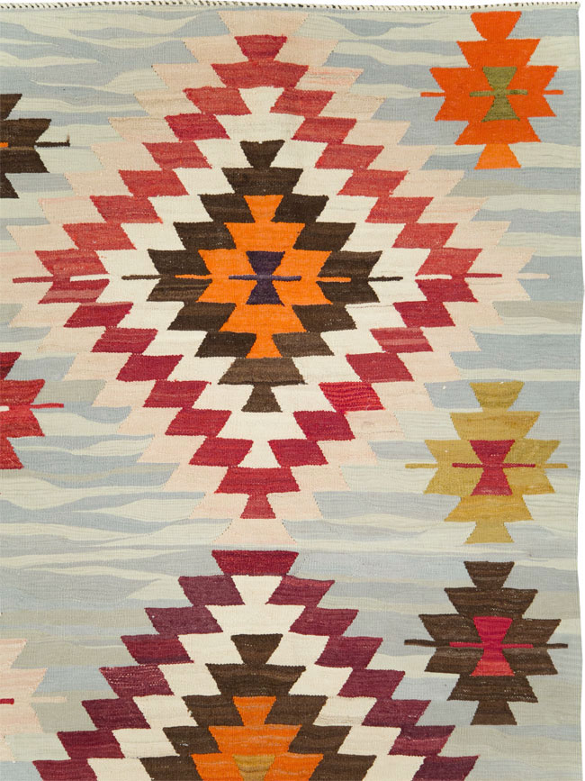 Contemporary Turkish Flat-Weave Kilim, No.29571 - Gss