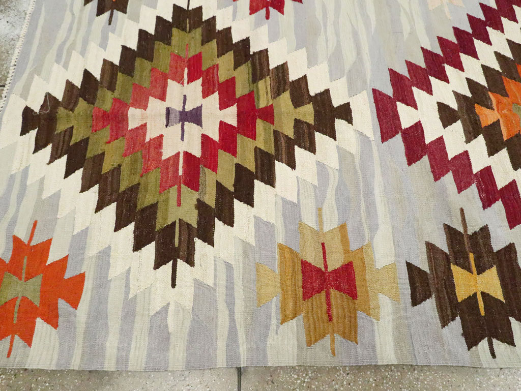 Contemporary Turkish Flat-Weave Kilim, No.29571 - Gss
