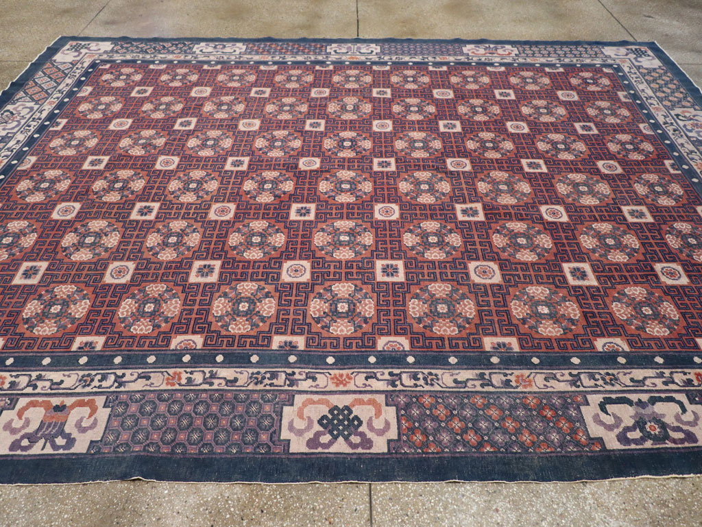 Antique Chinese Peking Carpet, No.29581 - Gss