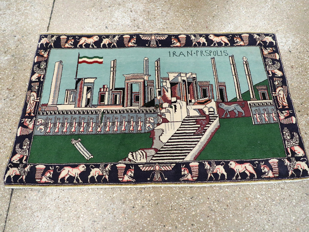 Modern Persian Tabriz Pictorial Rug (Pair: 2 of 2), No.29590 - Gss