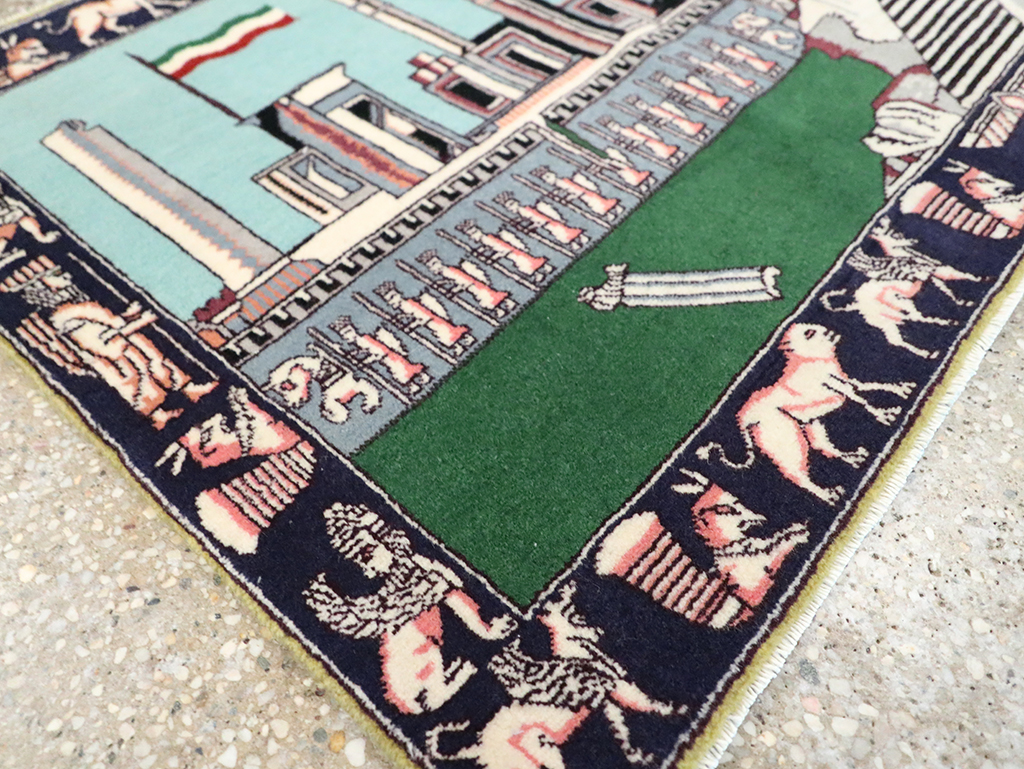 Modern Persian Tabriz Pictorial Rug (Pair: 2 of 2), No.29590 - Gss