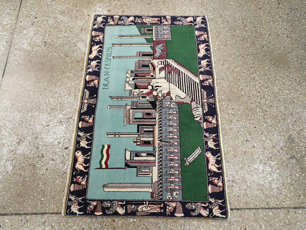 Modern Persian Tabriz Pictorial Rug (Pair: 2 of 2), No.29590 - Gss