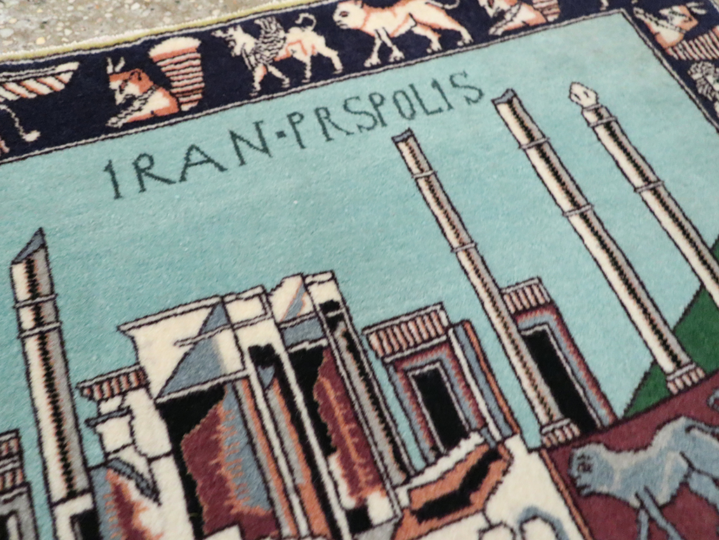 Modern Persian Tabriz Pictorial Rug (Pair: 2 of 2), No.29590 - Gss