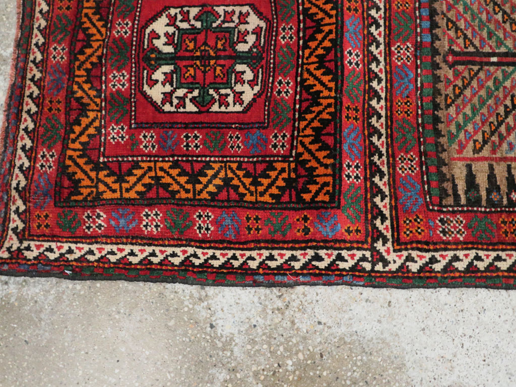 Vintage Persian Baluch Runner, No.29596 - Gss
