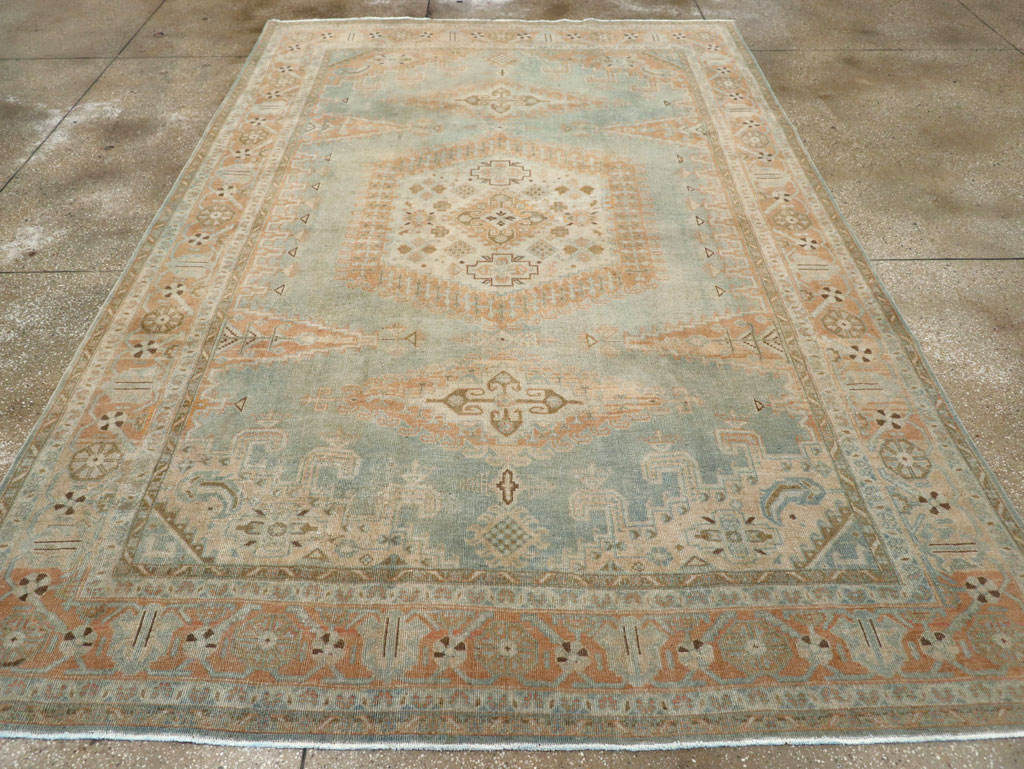 Vintage Persian Veece Room Size Carpet, No.29598 - Gss