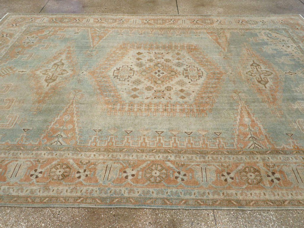 Vintage Persian Veece Room Size Carpet, No.29598 - Gss