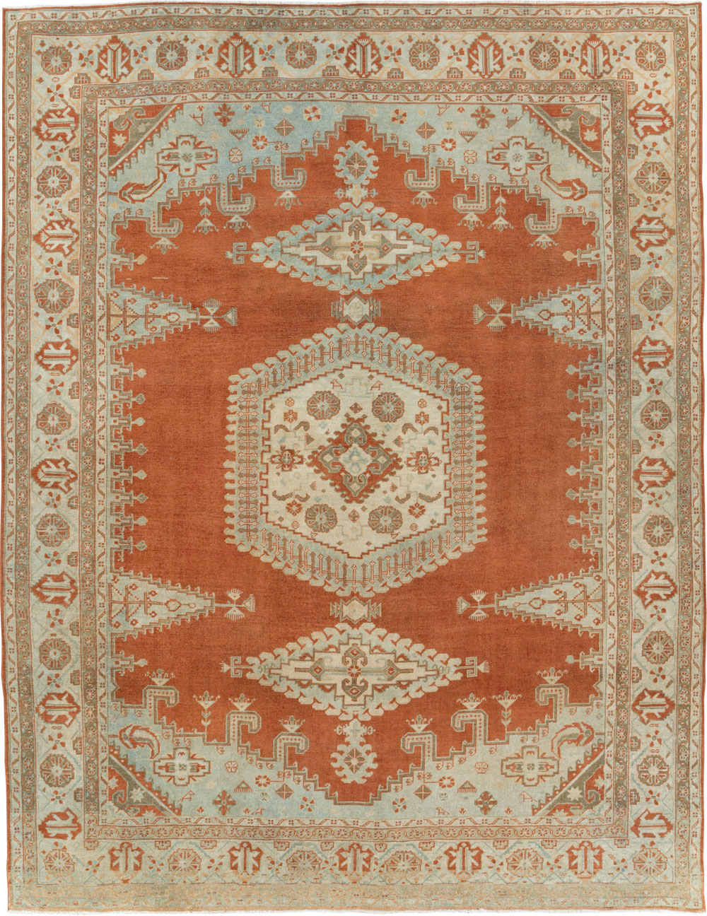 Vintage Persian Veece Room Size Carpet, No.29599 - Gss