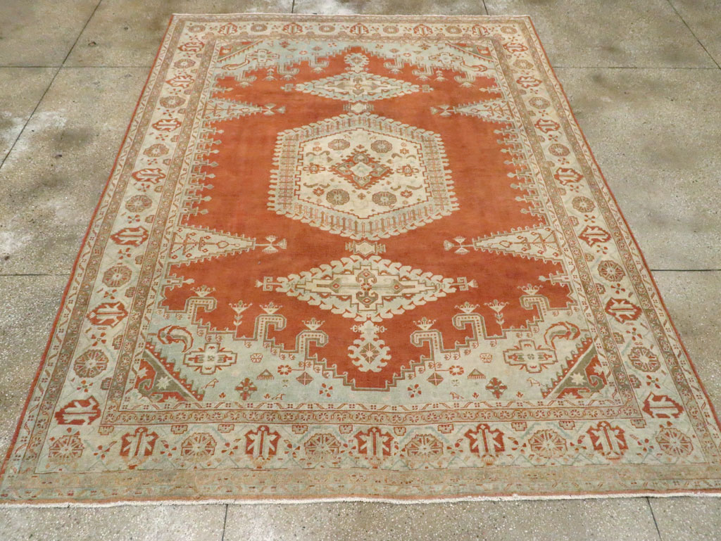 Vintage Persian Veece Room Size Carpet, No.29599 - Gss