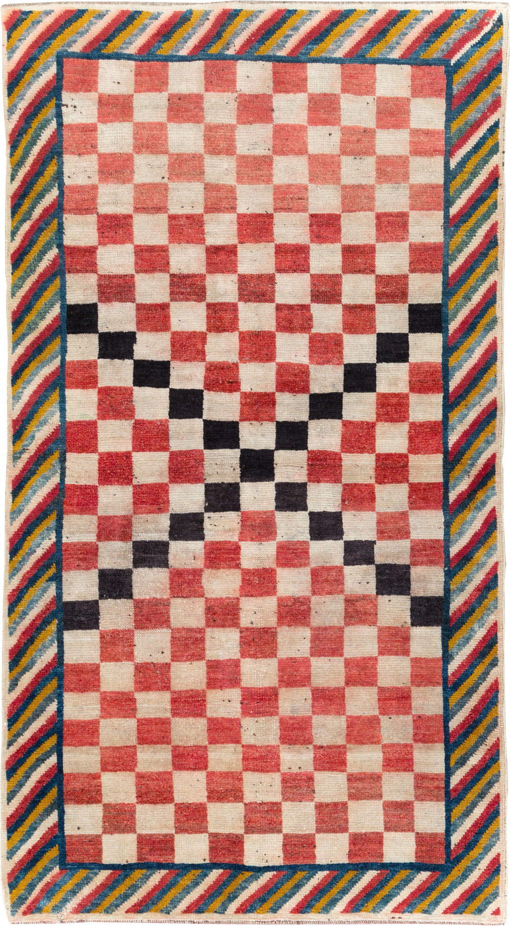 Vintage Persian Gabbeh Accent Rug, No.29601 - Gss