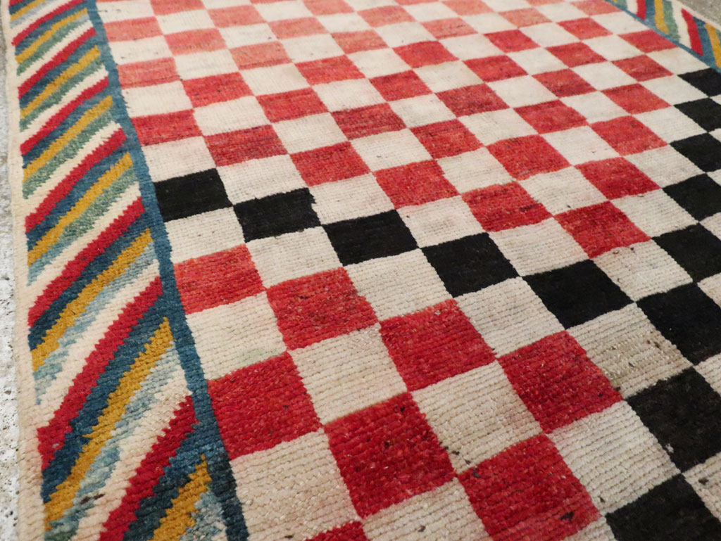 Vintage Persian Gabbeh Accent Rug, No.29601 - Gss