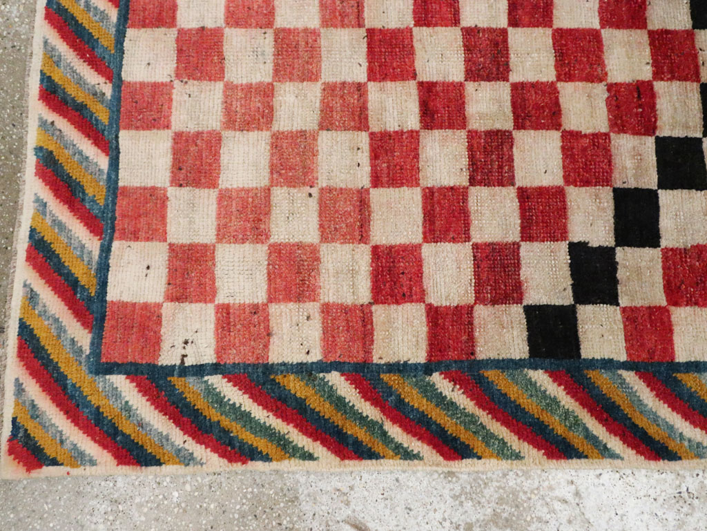 Vintage Persian Gabbeh Accent Rug, No.29601 - Gss