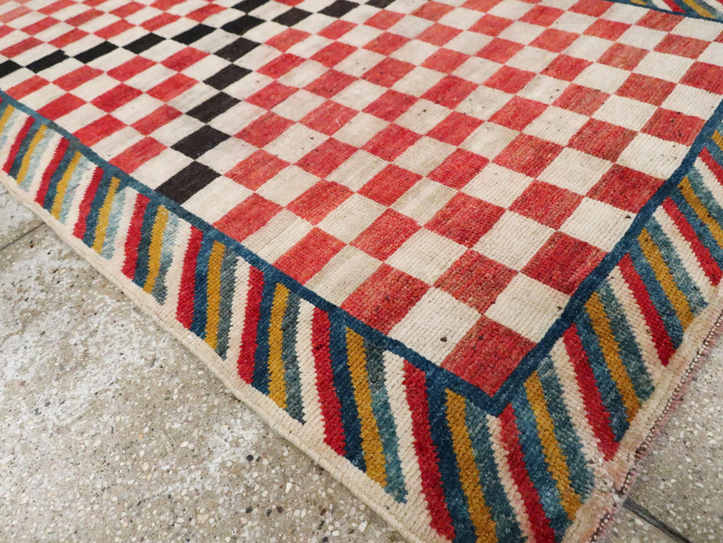 Vintage Persian Gabbeh Accent Rug, No.29601 - Gss