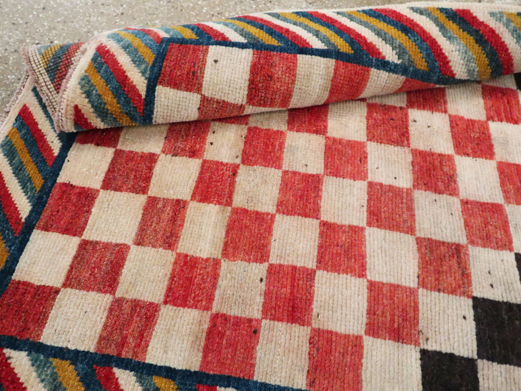 Vintage Persian Gabbeh Accent Rug, No.29601 - Gss